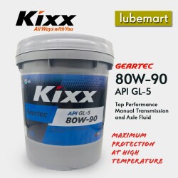 Kixx Geartec API GL-5 80W90 18 L - 3